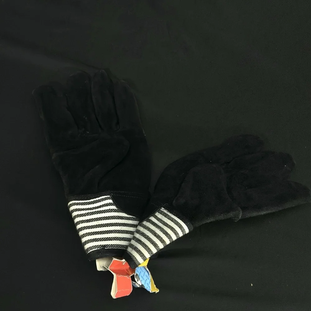VTG Magla Tuff Stuff HandHelpers Gloves Medium Suede Cowhide‎ Palm Workwear NOS